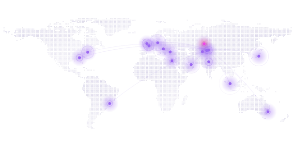 Карта присутствия исследователей в 38 странах