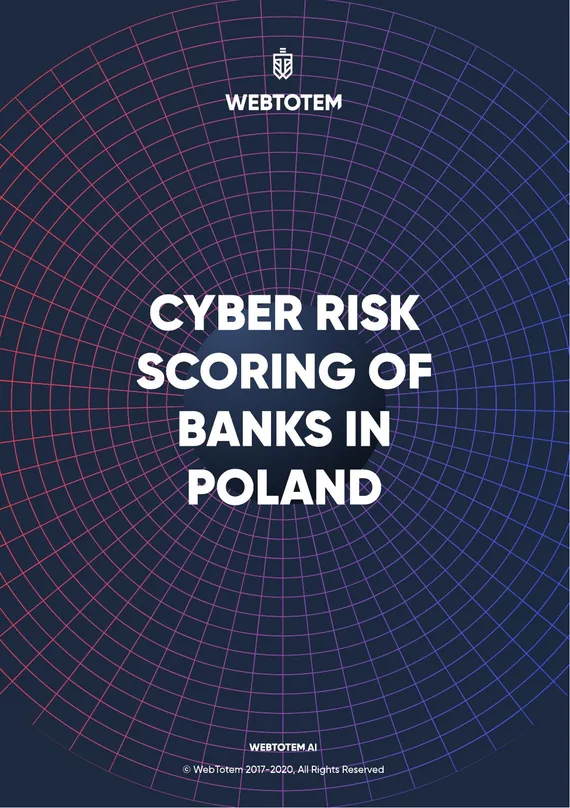 Cover of the “A cybersecurity rating of banks in Poland” report